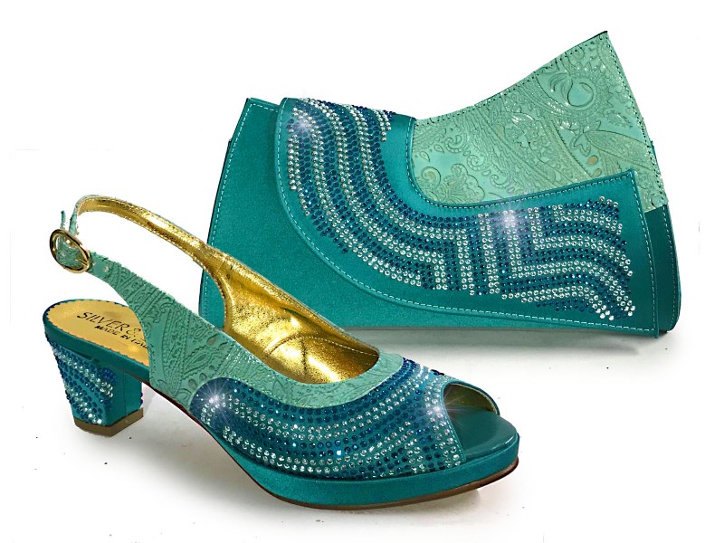 teal prof - 100 low heel